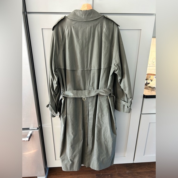 Burberrys Men’s Olive Green trench coat with zip out wool lining. Size 40 L - Picture 7 of 16